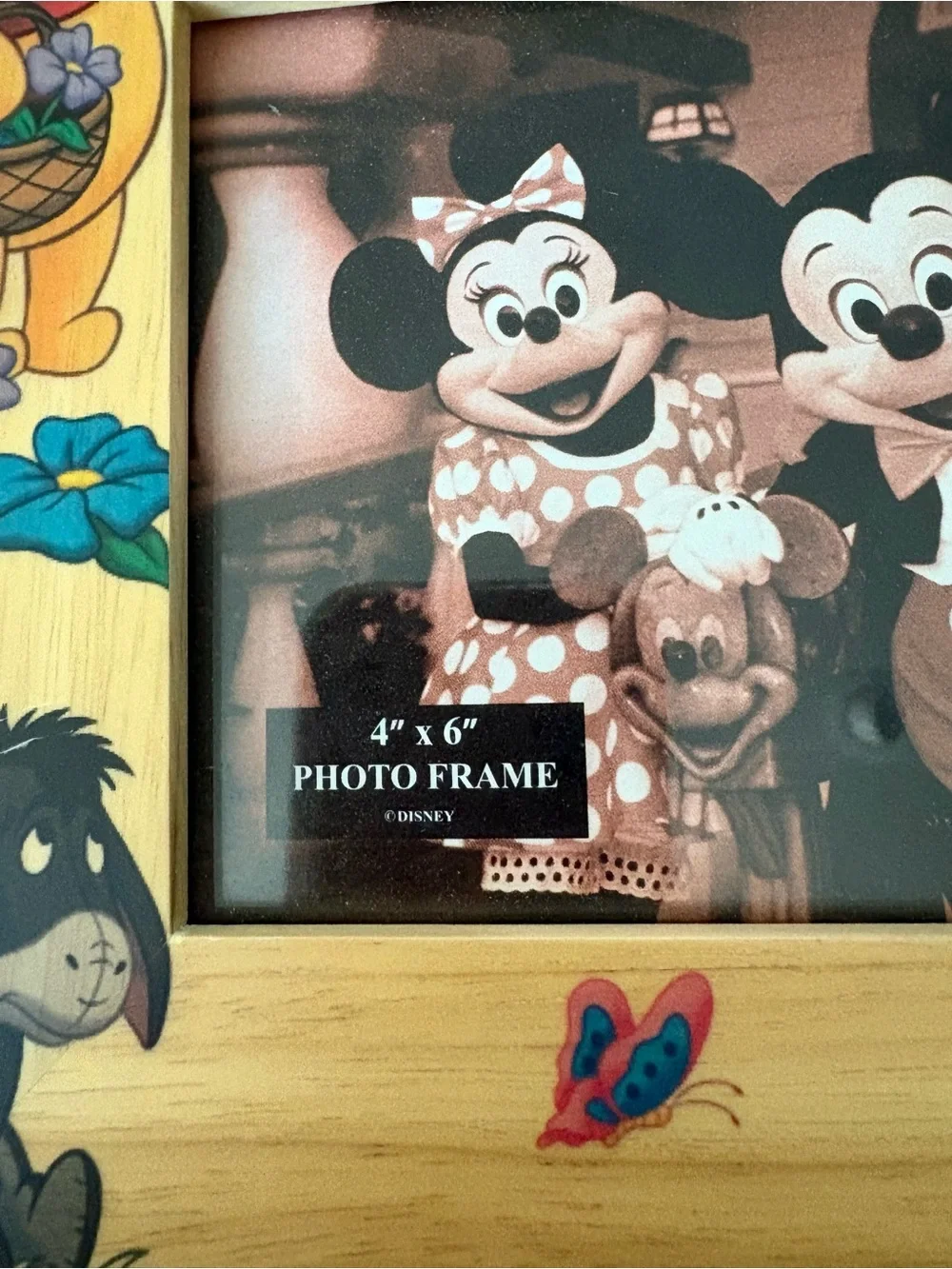 Disney Winnie the Pooh Wooden Photo Frame - Natural Finish 4x6